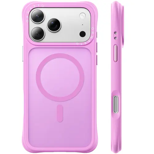 ORNARTO MagSafe Case for iPhone 18/17/16/15 Series, Strong Magnetic Shockproof Protective Cover, AirBuffer & Gecko-Grip, Military-Grade Drop Protection, Translucent Matte