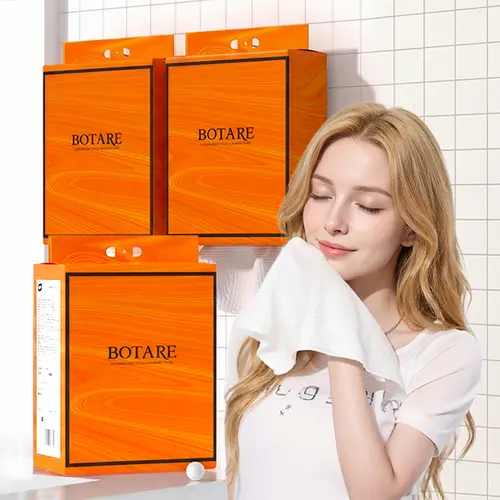 BOTARE Face Towels 6-Pack - 216 Sheets Per Pack (1296 Total), Hanging Design, Thickened Disposable Cleansing Wipes, Fluorescent-Free for Sensitive Skin (Includes Free Mop)