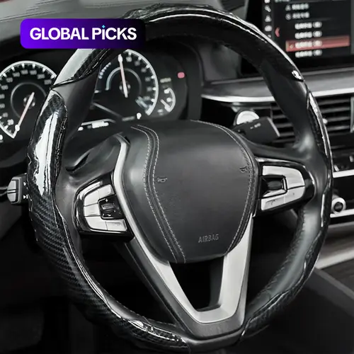 Non-Slip Car Steering Wheel Cover, Universal All-Season Decorative Car Interior Accessory, Steering Wheel Protector #GLOBAL PICKS