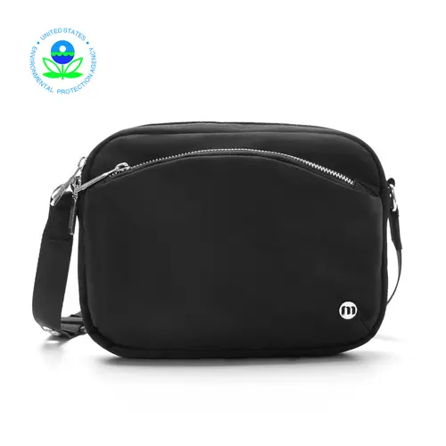 Small travel purse Women Crossbody purse Long Starp Crossbody Bag for Women- Shoulder Bag With Waterproof Nylon Handbag Multiple Pockets and Adjustable Strap 1.6L