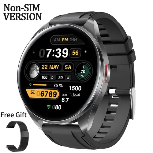 W&O 2026 New Smartwatch - IP67 Waterproof Fitness Wearable Devices with GPS Bluetooth Call, Multiple Sport Modes, Message Reminder, Sleep Monitoring, Touch Screen, High Battery Life, Back to School Gift, Outdoor Smart Watch Fitness Trackers