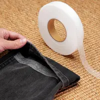 Iron-On Fusible Hemming Tape - Non-Woven Fabric Double-Side Stick Hot Melt Adhesive, Easy Press-On Technique Sewing Craft Supply, 0.78in x 70yds Roll for Clothes, DIY Crafts