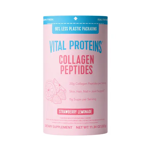 Vital Proteins Collagen Peptides Powder, Promotes Hair, Nail, Skin, Bone and Joint Health, Strawberry Lemonade, 11oz