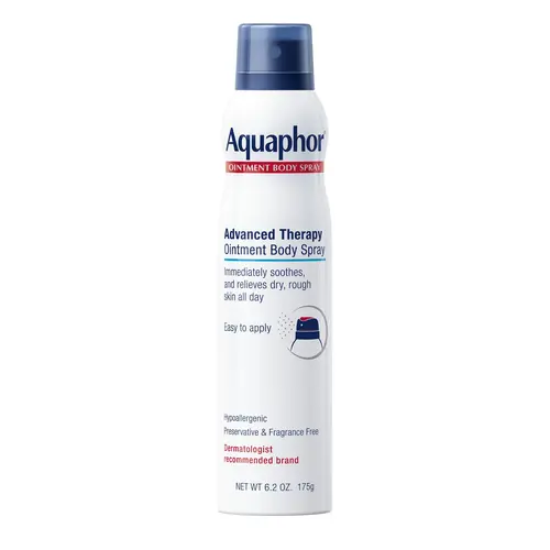 Aquaphor Advanced Therapy Ointment Body Spray (6.2 Oz) - Body Care Cosmetic for Hydrating Dry Skin, with ProVitamin B5, Intensive Soothing, Fast-Acting Hydration, Smooth Texture, Radiant Skin Support, Single Item