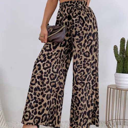 Women's Summer Lightweight Loose-Fitting Flowy Wide Leg Pants, Wideleg, Fashionable Casual Design, Comfortable All-Day Wear, Perfect for Daily, Loose Legged Pants, Loose Palazzo Pants, Flowy Palazzo Trousers