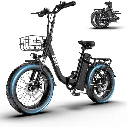 1300W Peak Folding Fat Tire Electric Bike for Adults | 52V 13AH Removable Battery | Up to 75 Miles Max Range | Top Speed 28 MPH | 20" Fat Tire | 7‑Speed | 330 LBS Max Load | UL2849 Certified | Ideal Daily Commuter Ebike