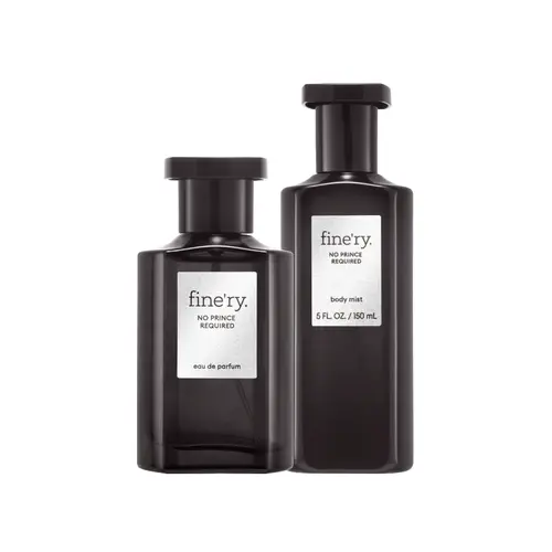 fine'ry No Prince Required Women's Fragrance Scent Gift Bundle - 60ml EDP, 150ml Amber Hair and Body Mist