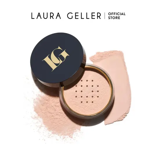 Laura Geller Filter Fix Color Correcting Setting Powder - Tinted Full Face Powder for Even Skin Tone & Brightening Pigments - Apply with Fluffy Brush - Makeup, Beauty Products