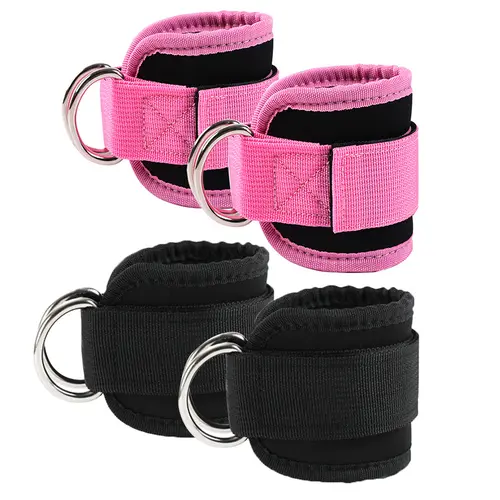 2-Count Cable Machine & Resistance Band Ankle Straps, 28.5*8*1.5cm 0.15kg Functional Workout Cuff Attachments for Home & Gym Glute Workouts - Kickbacks, Leg Extensions, Stretching Gear