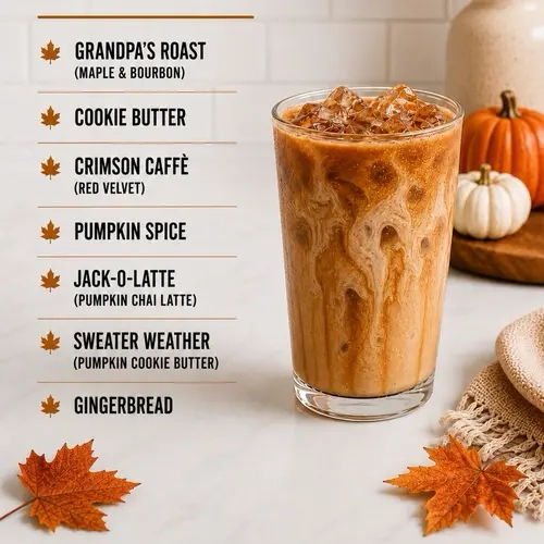FALL Protein Loaded Coffee – Viral | Single Packet | 16oz Coffee Drink Mix | 10g Protein & 180mg Caffeine | Hot or Cold
