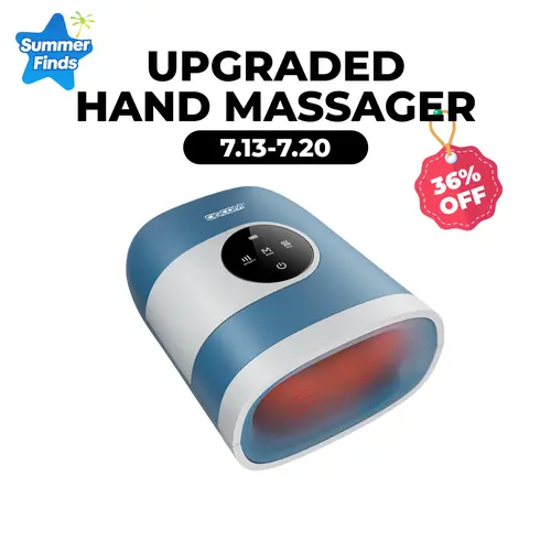 CINCOM Upgraded Hand Massager, Cordless Finger Soother with Comfort Warmth, Customizable Settings, Rechargeable, Provides Soothing Relaxation, Wonderful Gift for Loved Ones,dorm essentials