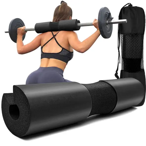 Squat Pad - Foam Barbell Pad for Squats Cushion, Lunges & Bar Padding for Hip Thrusts - Standard Olympic Weight Bar Pad - Provides Cushion to Neck and Shoulders While Training Workout Equipment Exercise Equipment