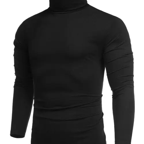 COOFANDY Fall Outfits Men's knitwear Men's Casual Slim Fit Turtleneck T Shirts Lightweight Basic Cotton Pullovers Classic Fashion Menswear Knit  Runs Large Sweater Sweater