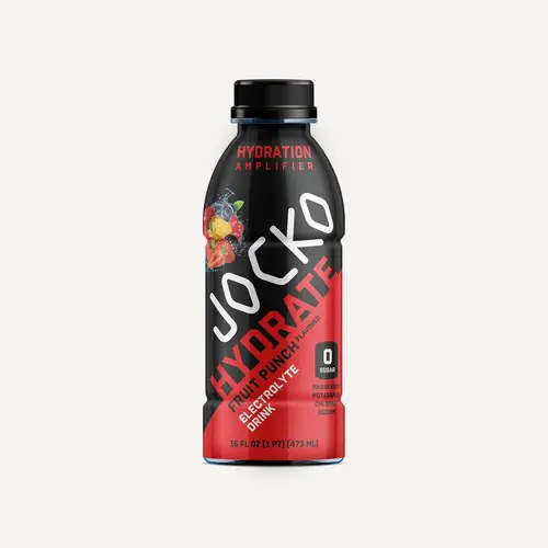 Jocko Fuel Hydrate Electrolyte Beverage, 16oz Cans (12-Pack)– Pick Your Flavor: Fruit Punch, Island Orange, Blue Raspberry, or Lemon-Lime Sport Energy