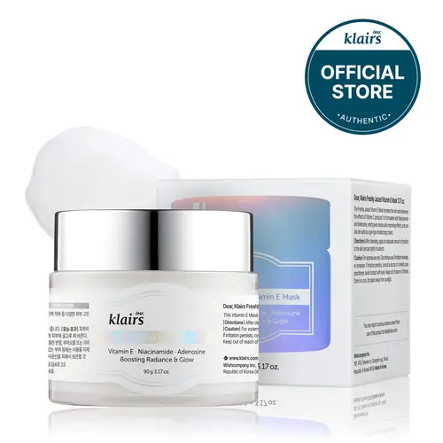 [DearKlairs] Freshly Juiced Vitamin E Moisturizing Beauty Mask | Daily Moisturizer & Sleeping Mask | Vitamin E, Niacinamide & Adenosine | Hydrating, Brightening & Firming Care, Sensitive Skin, Korean Skincare Moisture Hydrate