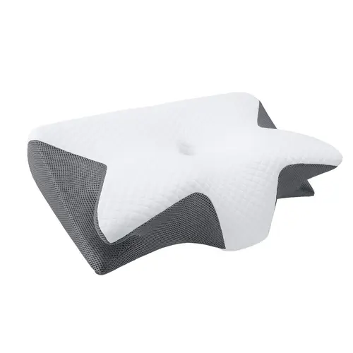 Memory Foam Pillow, Premium Memory Foam, 1 Count Soft Comfortable Breathable Contoured Supportive Memory Foam Neck Support Pillow Core, Sleep Aid Pillow for Home Bedroom Dormitory Hotel Salon, Halloween Decor