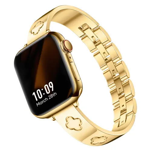 Missair Love&Luck Band 316L Stainless Steel Compatible with Apple Watch Series 1-11 SE Ultra (38-49mm) – Fashionable Luxury Watchband for iWatch Wearable Accessories