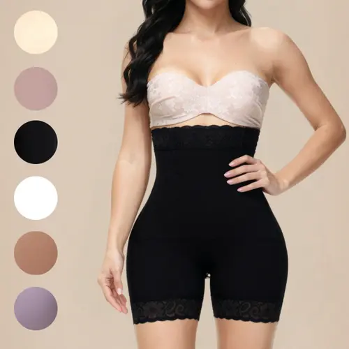 ChicCurve Women's High Waist Slimming Butt Lifter Shorts with Crotch Zipper Seamless Tummy Control Shapewear for Comfortable Fit & Smooth Style
