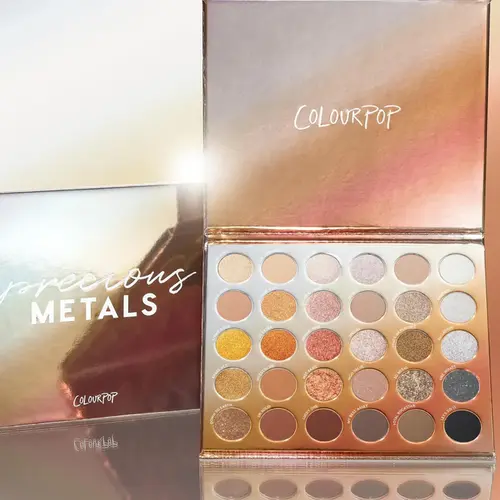 ColourPop Precious Metals - Sparkly Neutral Palette Long-lasting Matte 0954