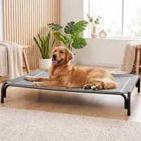 【DealsForYouDays】 Elevated Dog Bed for Large Dogs, Cooling Pet Cot with Breathable Mesh & Durable Frame, Easy to Clean Raised Pet Mats for Indoor & Outdoor Home Summervibes petlovers outdoorfun summerwins
