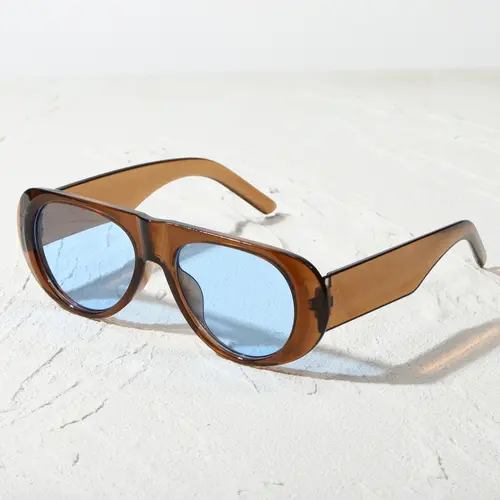 Unisex Vintage Style Sunglasses, Classic Shades, Summer Trendy Casual Sunglasses for Everyday Use, Fashion Sunglasses for Outdoor Activities, Plastic Sunglasses
