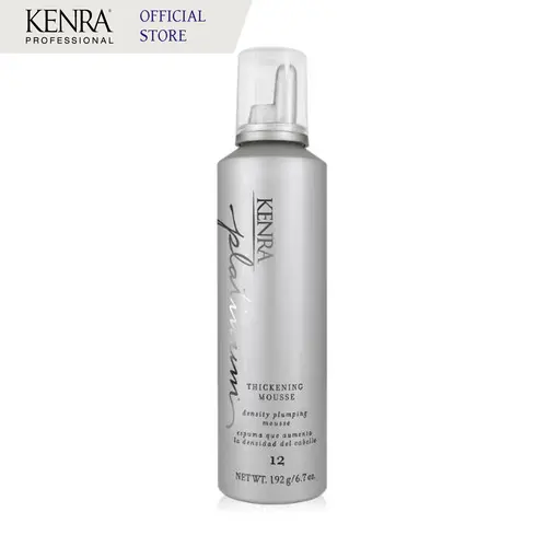 Kenra Platinum Thickening Mousse 12 | Volumizing Styler | Adds Fullness & Body | Humidity Protection Up To 48 hours | Density Plumping up tp 150% | Thermal Protection | All Hair Types
