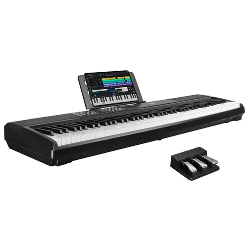 STRICH 88 Keys Weighted Keyboard with Sustain Pedal, Hammer-Action Digital Piano, 2x15W Built-In Speakers, Full-size Electric Piano Keyboard Supports USB-MIDI/Wireless Connect, SDP-120 Fathersdaygift Durable