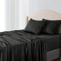 Lux Decor Bamboo Blend Cooling Bed Sheets, 3/4 Piece Soft Breathable Bedding Set, Stay Cool All Night, Up to 16 inches Deep fitted Sheet, Silky Smooth Hotel Quality Sheets for Hot Sleepers