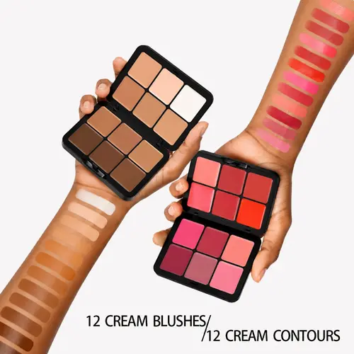 12 Color Concealer & Blush Palette, 2 Counts Matte Concealer & Blusher, Long Lasting Contour Hilighter Blusher Palette, Makeup Products for Women & Girls