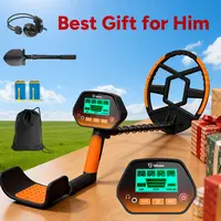 【Treasure Hunt】GoGonova Waterproof Metal Detector for Adults & Kids with 8" Search Coil All Metal & Disc Modes Portable Tool Kit Adjustable Stem IP68 Rating Lightweight Design LCD Display Durable Shovel Anti-interference Headphones