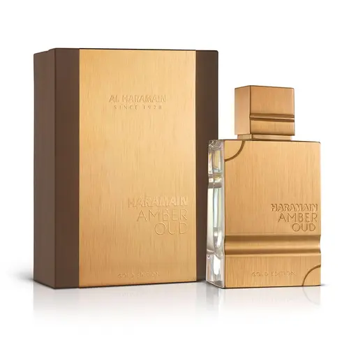Al Haramain Amber Oud Gold Eau De Parfum (EDP) Unisex Spray, 2 Oz Aroma Fragrance, Amber Fruity Spiced Bottle Perfume, Daily Wear EDP Fragrance