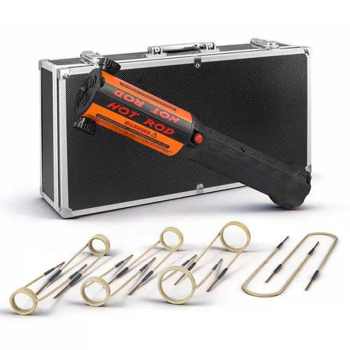 SOLARY H7 1200W 110V Induction Heater Kit, Multi-Configuration 8/10/12 Coil Sets with Aluminum Case for Automotive Bolt Removal
