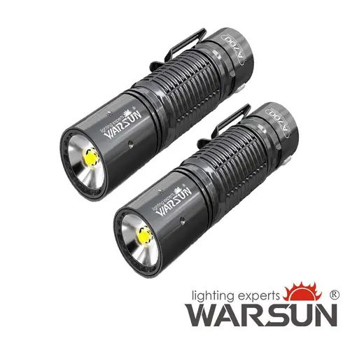 WARSUN 700LM LED Flashlights, 3 Modes, Water-Resistant, 2.89oz, 4.09in (2-Pack)#Summervibes