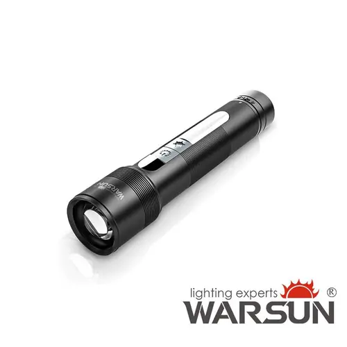 WARSUN LED Flashlight, Magnetic Flashlight Super Bright, Tactical Flashlight with Cob Sidelight,1200LM, 5 Modes, High Powered Zoomable Small Flashlight for Camping, Emergency, Home, Outdoor emergency