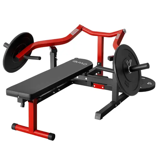 Chest Press Machine 1050LBS with Independent Converging Arms Adjustable Flat Incline Bench for Chest AB Workouts Shoulder Home Gym Equipment Weight Plates tummy exercise equipment