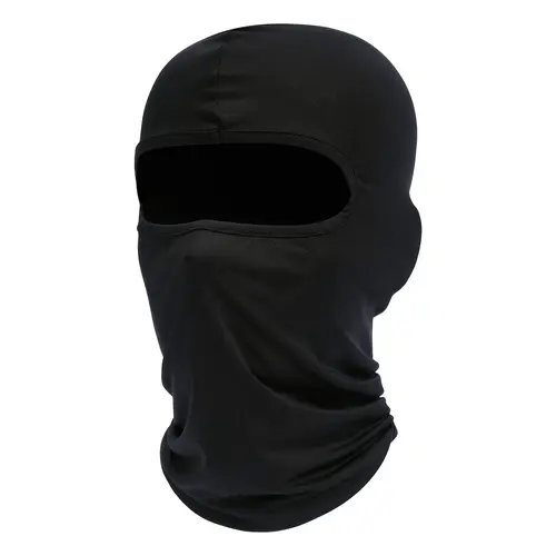 BIGWIG Polyester Synthetic Knit Pattern Full Face Balaclava - 1 Size Summer Cooling Solid Color UV Protective Durable Neck Gaiter, Unisex Motorcycle Accessories, Hiking Gear, Guys Gift,back to school,back to school haul