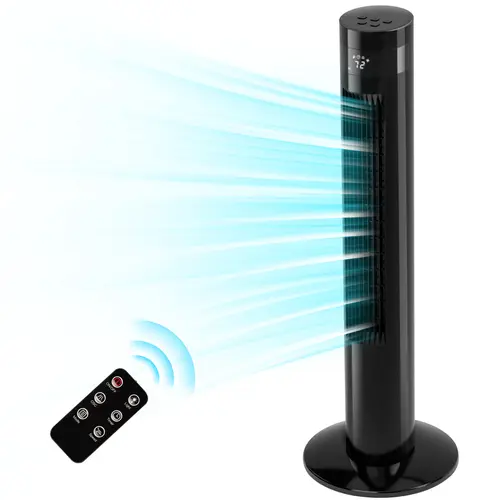 【Not Air Conditioner】Antarctic Star Tower Fan - Portable Electric Oscillating Floor-Mounted Fan, Remote-Operated, Adjustable Speed, Multi-Speed Settings, 12H Timer, Quiet for Bedroom, Office, Adjustable Speed Fan,back to school,back to school haul