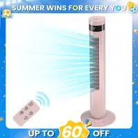 【Not Air Conditioner】Antarctic Star Tower Fan - Portable Electric Oscillating Unit with Remote Control, 3 Speeds, 12-Hour Timer, 85° Oscillation, for Bedroom, Office | Portable Fans, Bedroom Items, Apartment Accessories, Living Areas, Pink