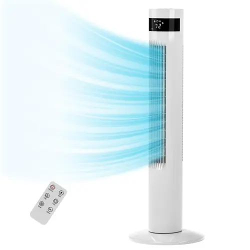 36 inch Tower Fan, Oscillation fan with Remote Control, Standing fan for office, 3 Wind Modes, Time Settings, Portable Bladeless Floor Fans for Home with Children/Pets/Elders(36") Springtok,dorm essentials,home essentials