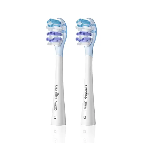 usmile Replacement Brush Heads for Y10 Pro/P10 Pro/P20 Pro, Patented Shock Absorption and Air Cushion, Compatible to usmile Toothbrush, 2-Pack