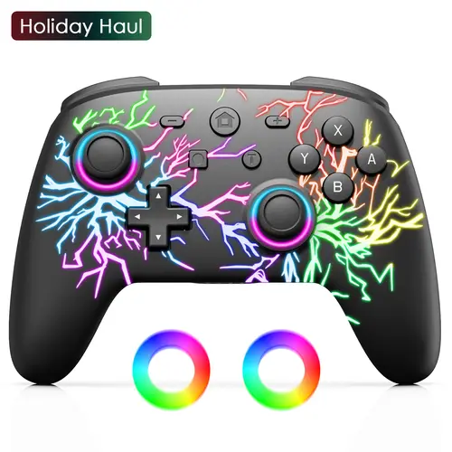 【TikTokShopBlackFriday】switch 2 Wireless Controller for SWITCH 2 Console,Gengar ,Royal, Lighting, Fire design with Dual Vibration Game Joystick Remote,Smartphone switch 2 controller, Accessories, Gaming Controller
