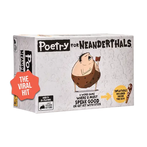 Poetry for Neanderthals Card Game - Fun Family Game for Adults, Teens & Kids