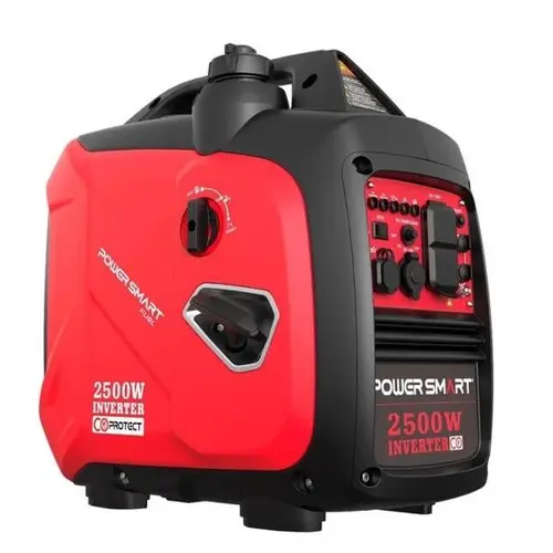 Powersmart 2500W Max Fuel Efficient Home Backup Generator - 39-Pound RV Ready, Quiet, Portable, Parallel Capable, ABS, 5V USB Ports, Parts Coverage, Outdoor Emergency Prep (11H at 25% Load, HB5020 HB5020C)