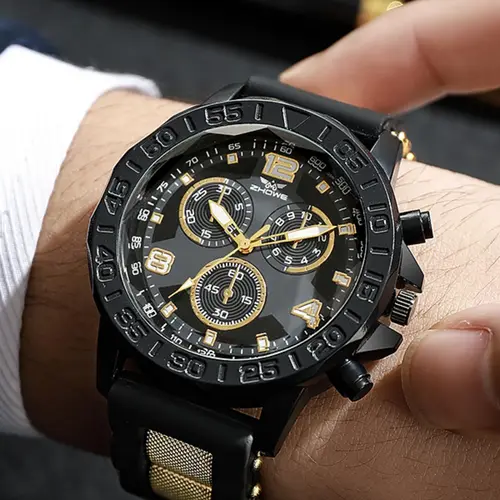 Men's Sporty Minimalist Analog Quartz Watch, Minimalist Style Wristwatch, Fashionable Wristwatch with Silicone Strap, Trendy Exquisite Accessories, Birthday Gift, No Box Included, Modern Trendy Watch, Fashionable Stylish Watch