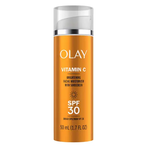Olay Vitamin C Brightening Facial Moisturizer, Smooth Lightweight Moisturizing Sunscreen with SPF 30 for Hydrating Radiant Skin