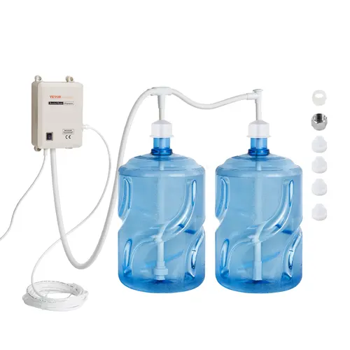 【toolupgrade】VEVOR Bottled Water Dispenser Pump System 2x5 Gallon Dispensing SystemAutomatic Electric Water DispenserDouble-Pipe Water Jug PumpCompatible Use with Coffee/Tea MachineRefrigeratorIce Maker,home essentials