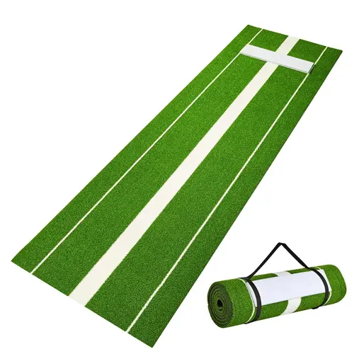 VEVOR 10'x3' Green Softball Pitching Mat, Antislip Antifade Rubber Training Mats, Pitching Mound Training Aid for Pitchers Indoor Outdoor Practice