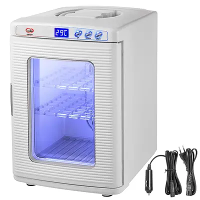 VEVOR Reptile & Poultry Egg Incubator, 25L Large Capacity Chamber, 5℃-60℃ Digital Temperature Control, Inside Fan, Suitable for Small Reptiles, Chickens, Ducks, Quails, Turtles