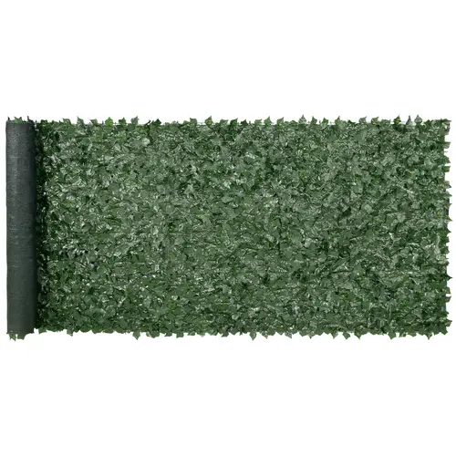 【Summerfinds】VEVOR Dense Artificial Hedge Wall Panel Decorative Fence, 59x158in Ivy Privacy Screen with Mesh Backing, Strengthened Joints, Natural Look Sunlight Shade for Outdoor Garden Landscaping Decor, Home Accessory