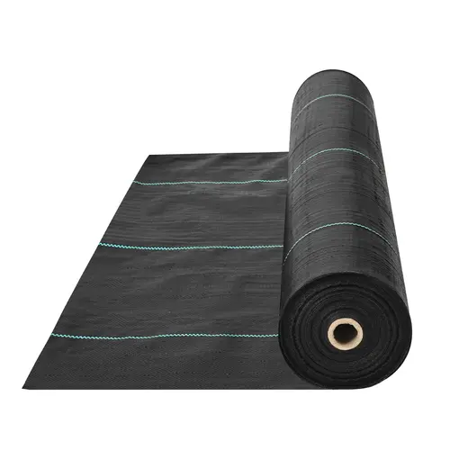 【Summerfinds】VEVOR Premium Heavy-Duty Polypropylene Weed Barrier Landscape Fabric, 5.8 OZ Woven Industry Geotextile, Tear-Resist Ground Cover for Driveway, Gravel & Garden Weed Control with High Permeability